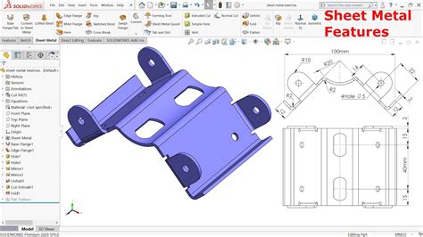 SolidWorks sheet metal exam